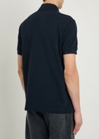 Tods Logo-embroidered Piqué Cotton Polo Shirt Blue