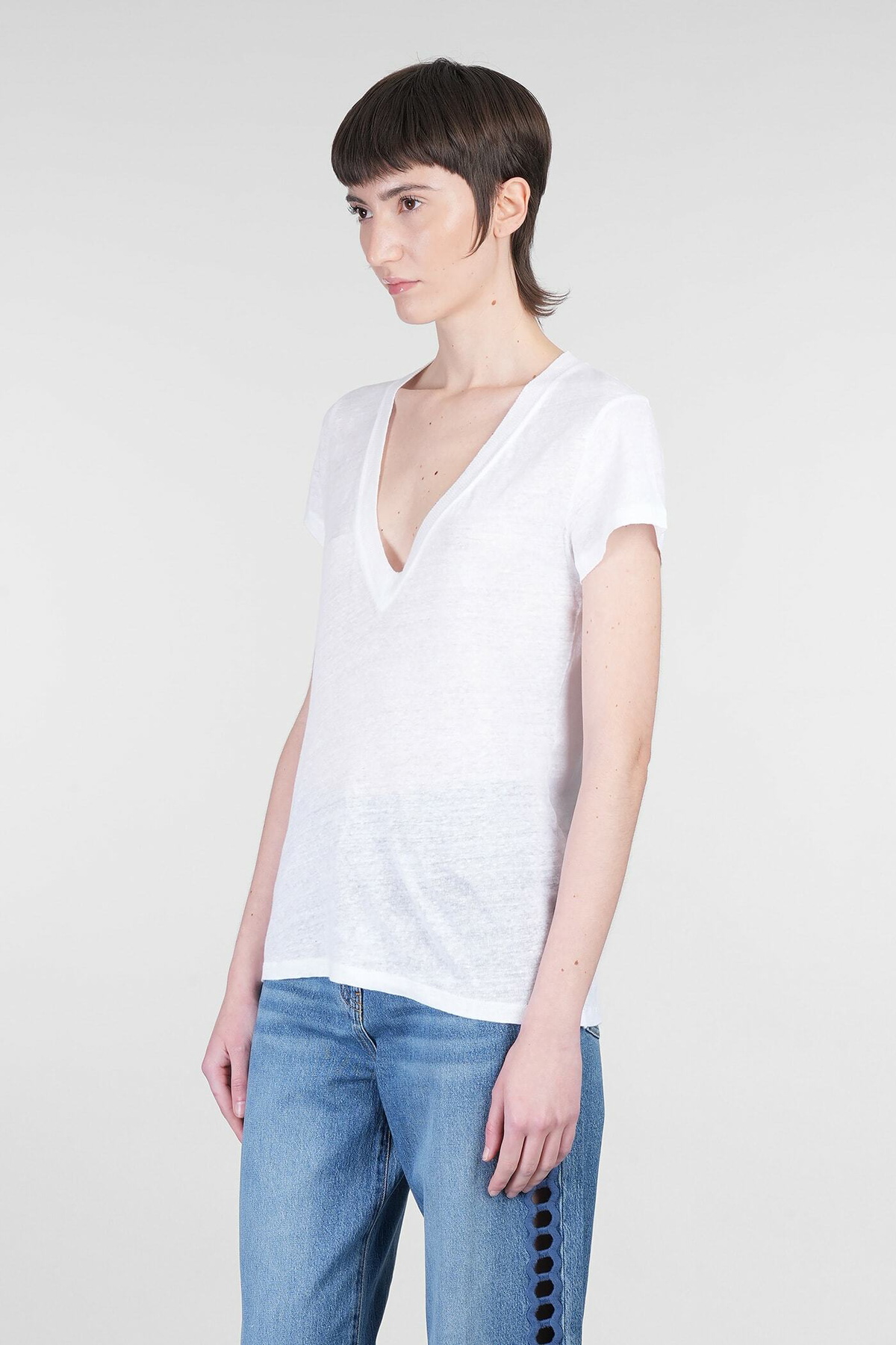 IRO Rodeo T-shirt In White Linen