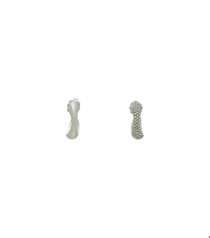 Photo: Saint Laurent - Mini embellished hoop earrings
