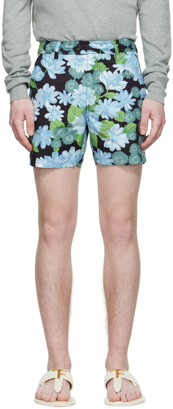 Photo: TOM FORD Black Cotton Shorts