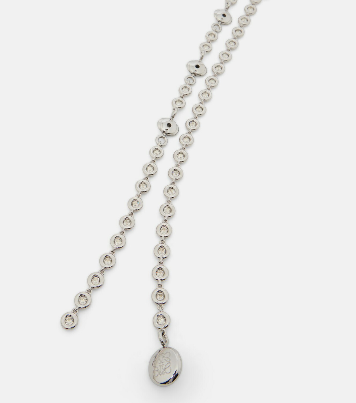 Loewe Crystal-embellished chain belt