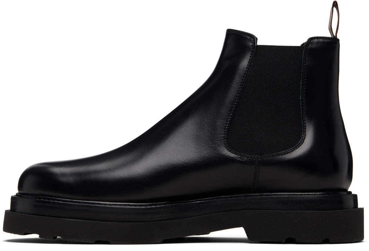 Paul Smith Black Leather Beard Chelsea Boots