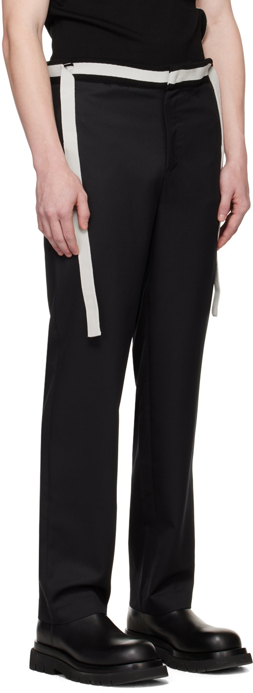 Steven Passaro SSENSE Exclusive Black Tailored Trousers