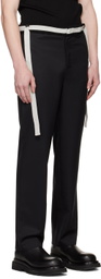 Steven Passaro SSENSE Exclusive Black Tailored Trousers