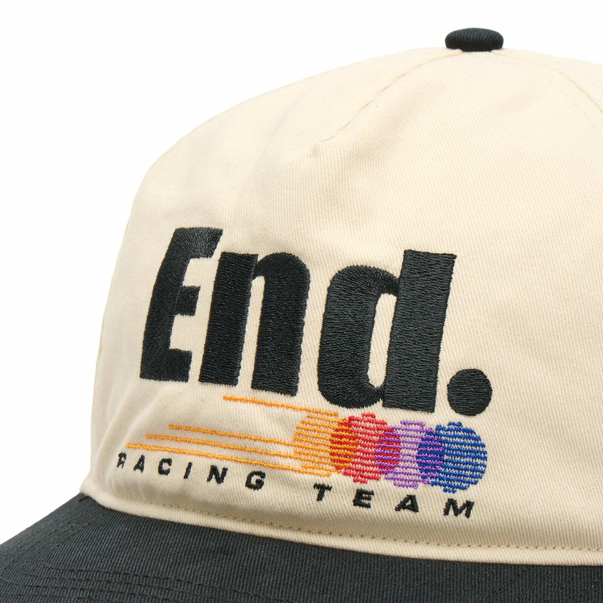 END. Racing Team Hitch Cap in Ecru/Black 