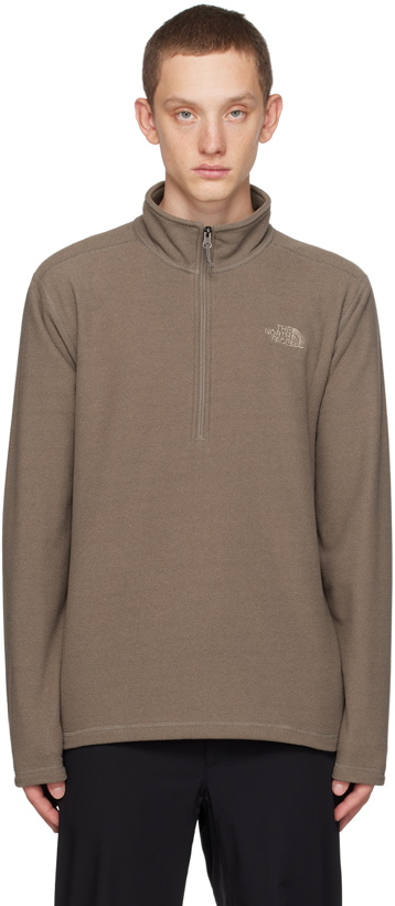 Photo: The North Face Taupe Cap Rock Sweater