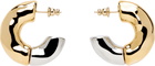 AMI Paris Brass Dune Hoop Earrings