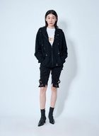 Sia Arnika Slit Zip-Up Hooded Sweatshirt