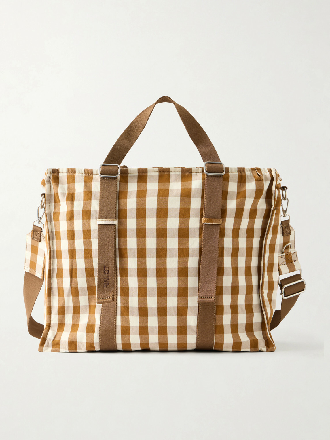 NN07 - Checked Organic Cotton Weekend Bag