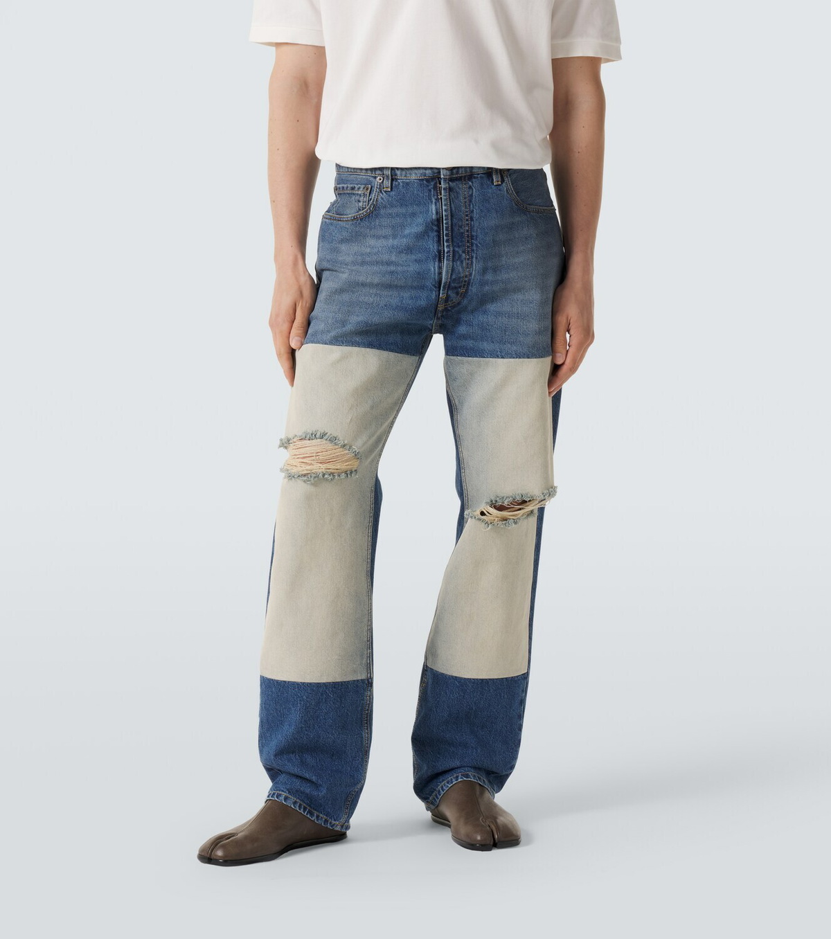 Maison Margiela Distressed straight jeans