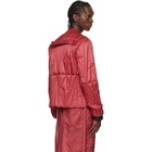 Rick Owens Moncler + Rick Owens Red Geocamo Flight Jacket