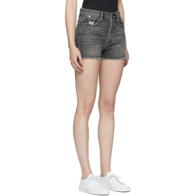 FRAME Black Rigid Re-Release Le Original Denim Shorts Frame Denim