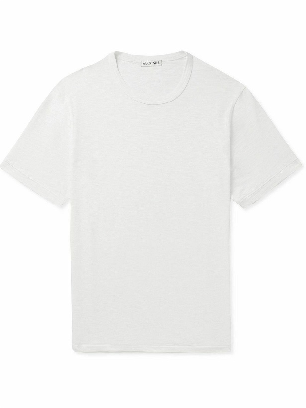 Photo: Alex Mill - Standard Slim-Fit Slub Cotton-Jersey T-Shirt - White