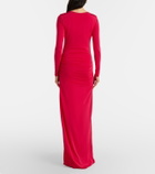 Cala de la Cruz Eres gathered jersey maxi dress