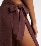 Melissa Odabash Dawn knitted wrap skirt
