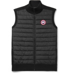 Canada Goose - HyBridge Slim-Fit Merino Wool and Quilted Nylon Down Gilet - Black