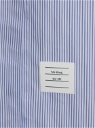 THOM BROWNE - Cotton Poplin Striped Long Shirt Dress