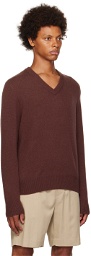 Vince Burgundy V-Neck Sweater