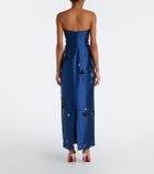 Simkhai Zirelle embellished bustier gown