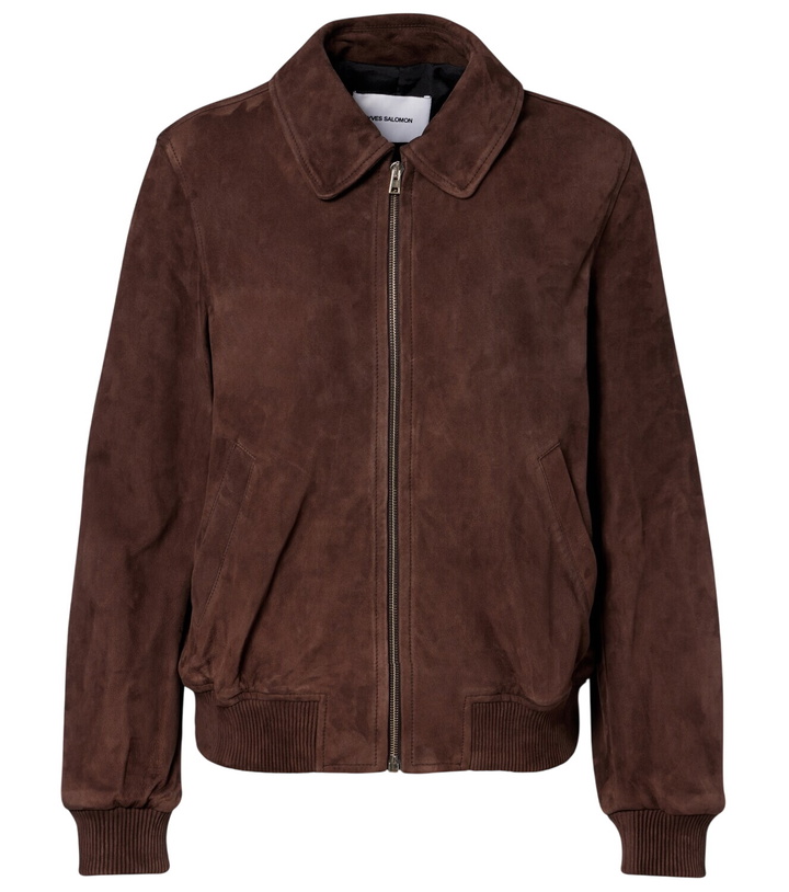 Photo: Yves Salomon Suede bomber jacket