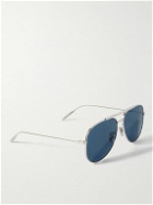 Givenchy - GV Speed Aviator-Style Silver-Tone Sunglasses