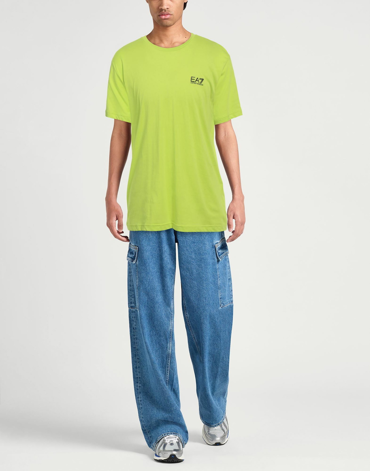 Ea7 Mens T-shirt Lime in Green