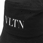 Valentino Men's VLTN Bucket Hat in Black/White