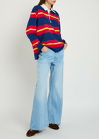 Mother The Lemon Twist Wide-leg Denim Jeans Blue