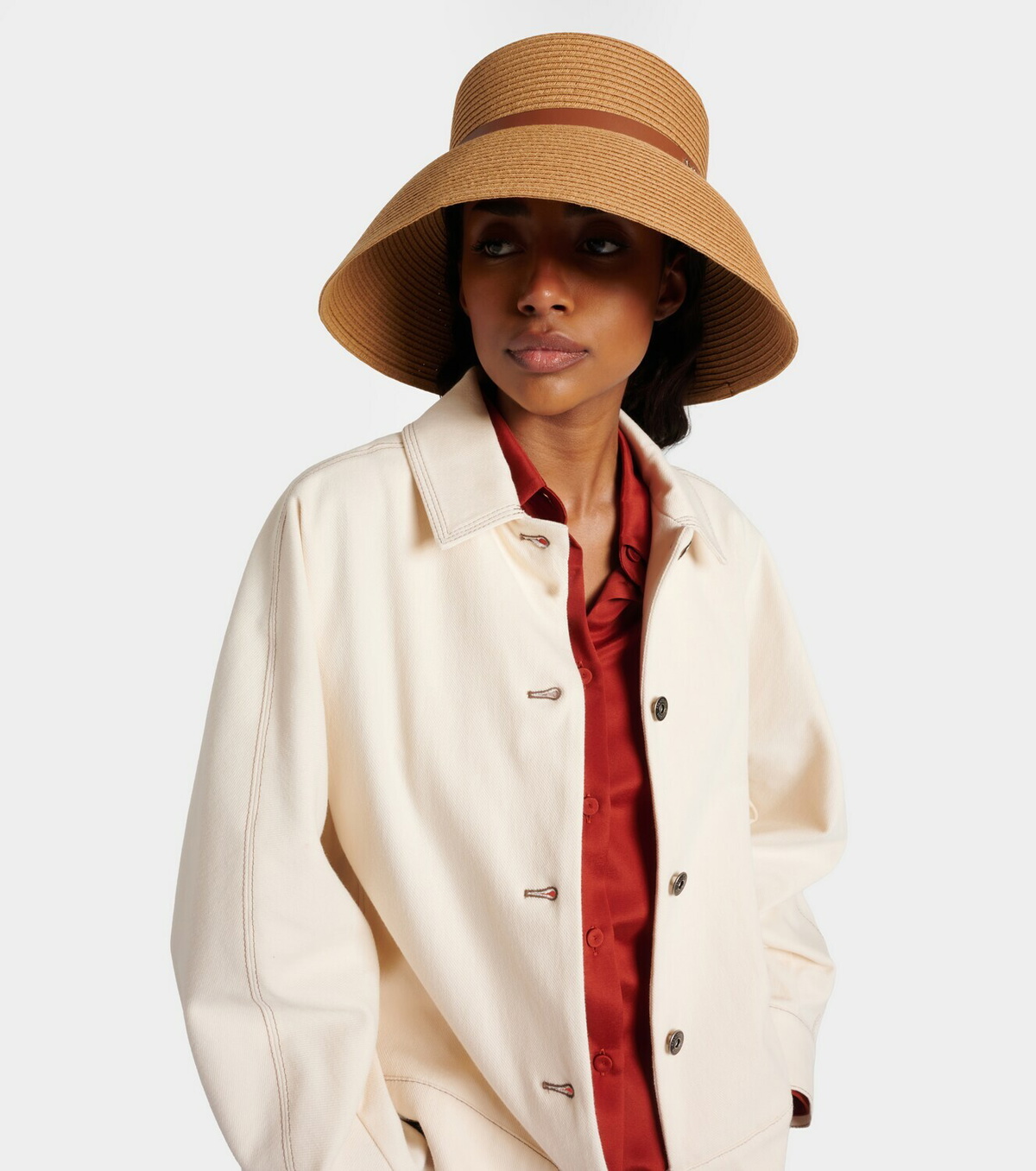 Max Mara Woven bucket hat
