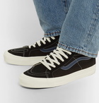 Vans - OG SK8-Hi LX Leather-Trimmed Canvas and Suede High-Top Sneakers - Black