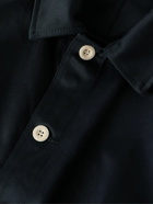 Sacai - Zip-Detailed Panelled Cotton-Twill and Nylon Jacket - Blue