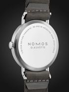 NOMOS Glashütte - Tangente 38 Limited Edition Hand-Wound 37.5mm Stainless Steel and Canvas Watch, Ref. No. 165.S50