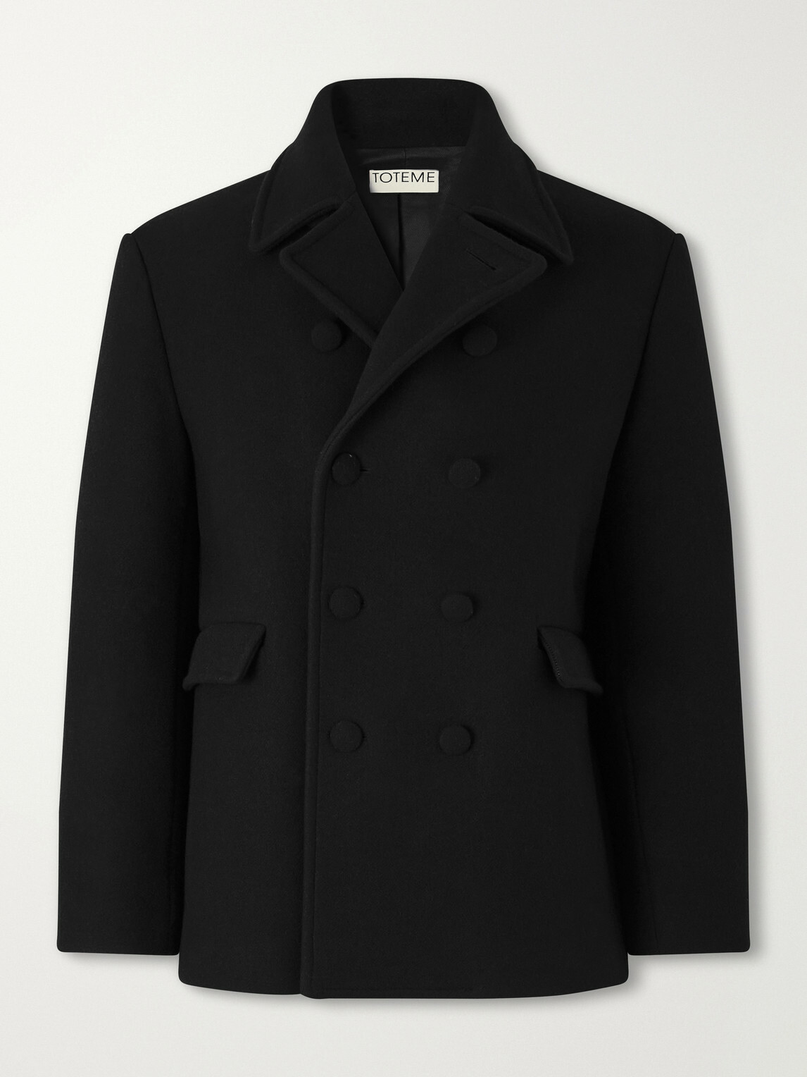 TOTEME - Wool Peacoat - Black