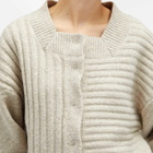 Deiji Studios Women's OS Square Cardigan in Off-White
