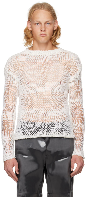 Photo: HELIOT EMIL Off-White Symbiotical Sweater