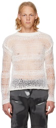 HELIOT EMIL Off-White Symbiotical Sweater
