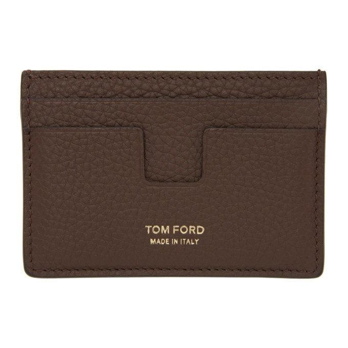 Photo: Tom Ford Brown Grained Classic Card Holder