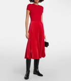 Polo Ralph Lauren Pleated wool-blend midi dress