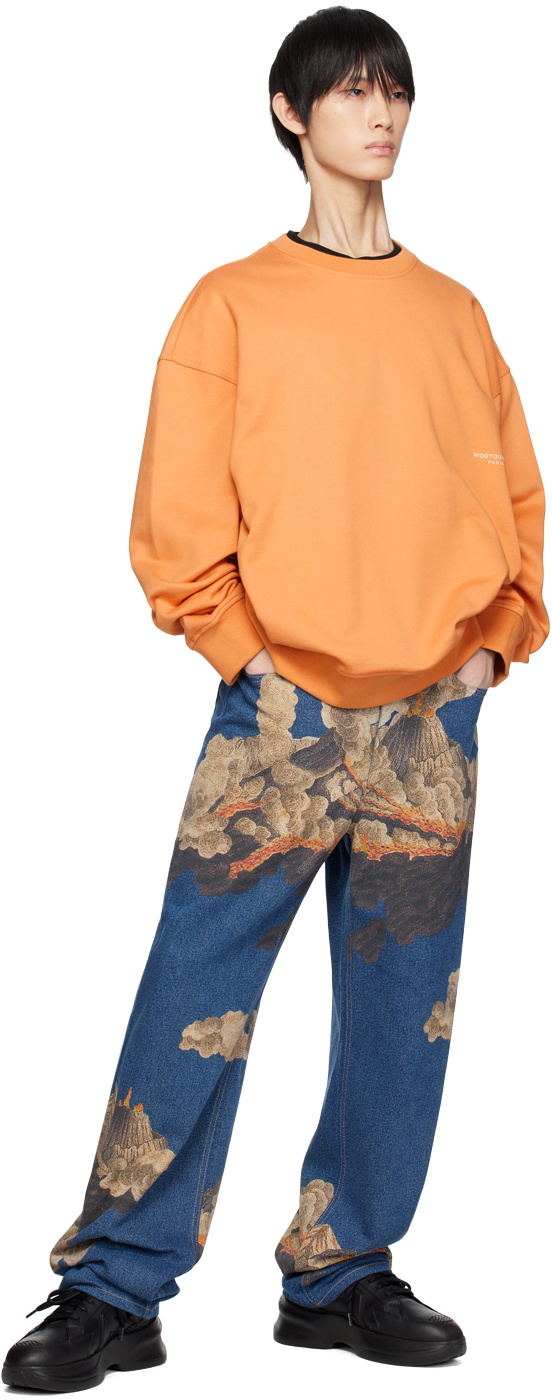【関税込み】WOOYOUNGMI ネイビー Volcano フーディ Wooyoungmi Blue Volcano Jeans Wooyoungmi