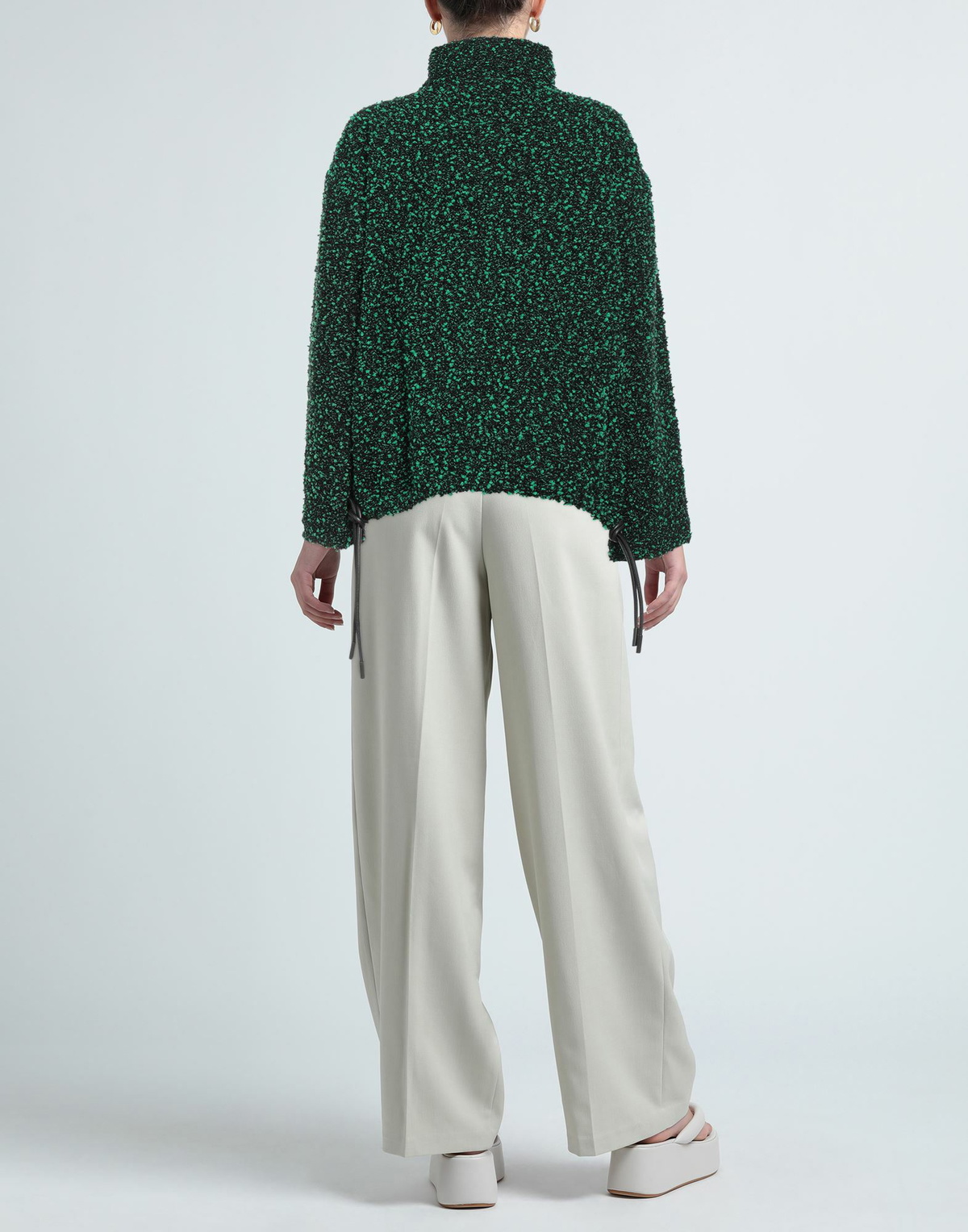 Victoria Beckham Womens Turtleneck in Green
