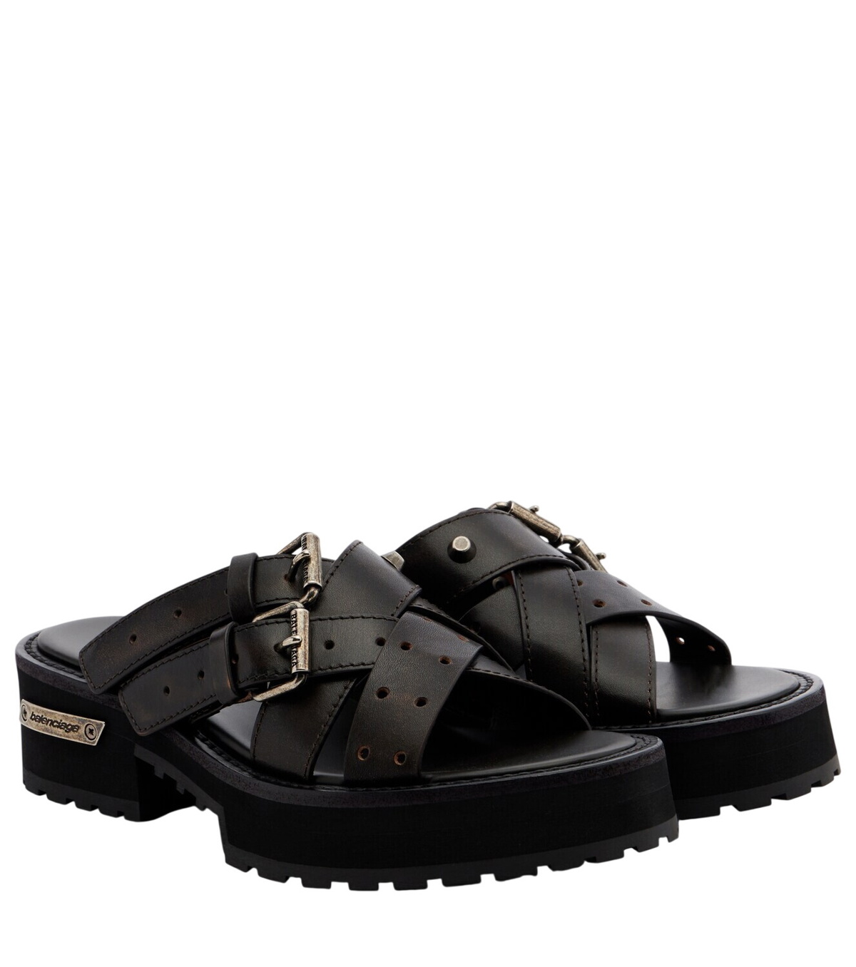 Balenciaga - Tractor leather sandals Balenciaga