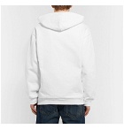 Noon Goons - Fire Cracker Logo-Print Fleece-Back Cotton-Jersey Hoodie - White