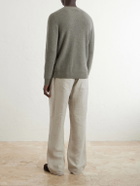 N.PEAL - Oxford Cashmere Sweater - Brown