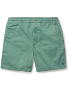 POLO RALPH LAUREN - Logo-Embroidered Cotton-Blend Twill Shorts - Green