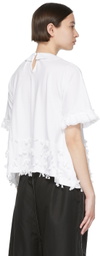 Tricot Comme des Garçons White Cotton T-Shirt
