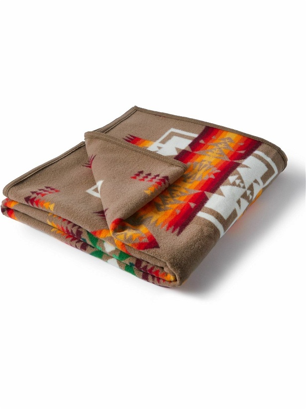 Photo: Pendleton - Chief Joseph Virgin Wool and Cotton-Blend Jacquard Blanket