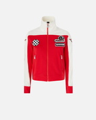 Pinko Pinko Garage Cropped Sweatshirt With Zip Red/Butter