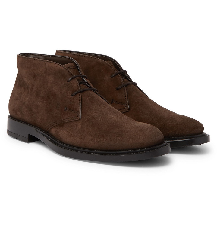 Photo: Tod's - Suede Desert Boots - Brown