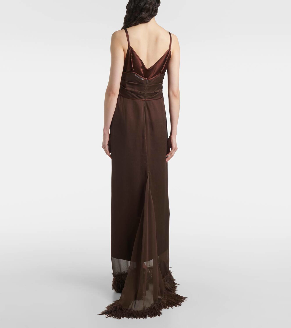 Jacques Wei Layered slip dress