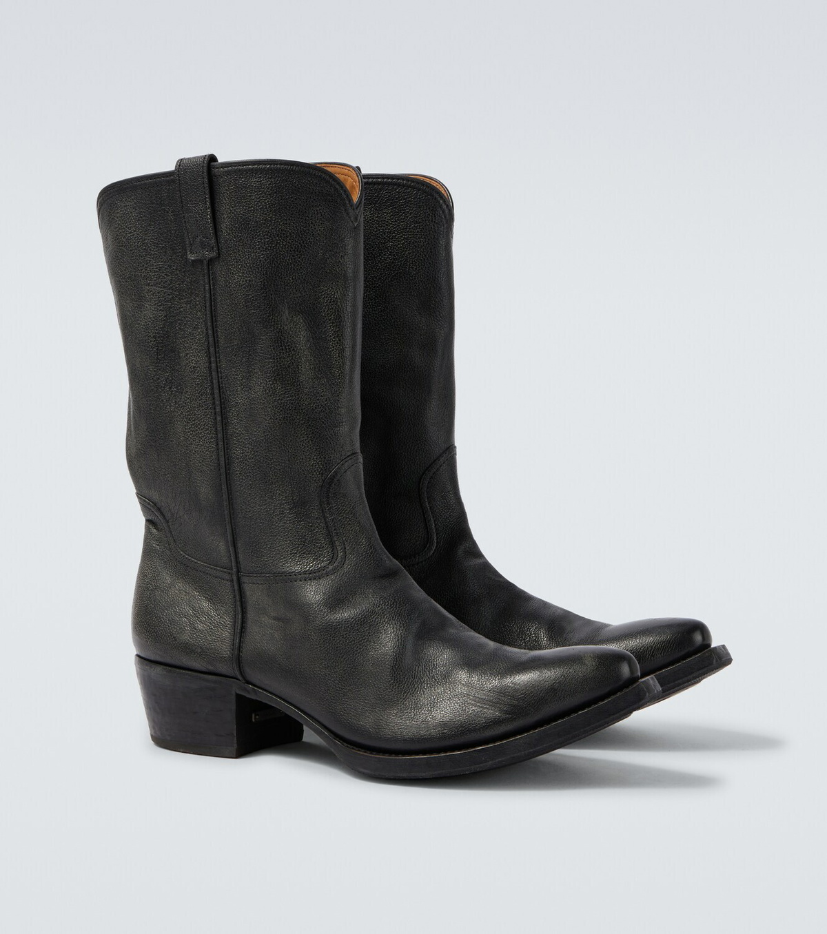 Prada Leather cowboy boots